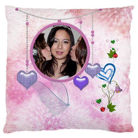 Dandelion Dreams Iii Large Cushion Single Side By Catvinnat Front