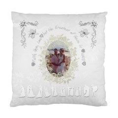  white silver faith love Wedding 1 cushion case - Standard Cushion Case (One Side)