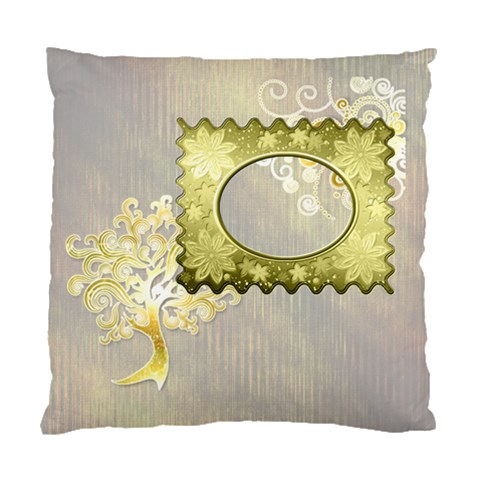 I Heart You Gold Love Wedding 1 Cushion Case By Ellan Front