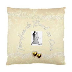 Two Hearts beat as one Wedding 1 cushion case (5 styles) - Standard Cushion Case (One Side) Two Hearts beat as one Wedding 1 cushion case (5 styles) - Standard Cushion Case (One Side)
