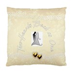 Two Hearts beat as one Wedding 1 cushion case - Standard Cushion Case (One Side)