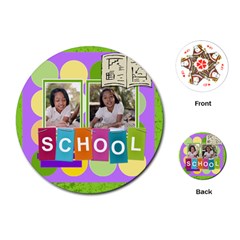 back to school - Playing Cards Single Design (Round)