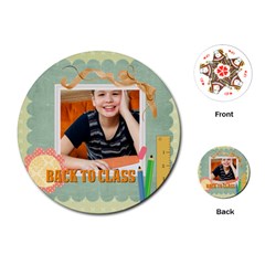 back to school - Playing Cards Single Design (Round)