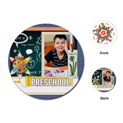 back to school - Playing Cards Single Design (Round)