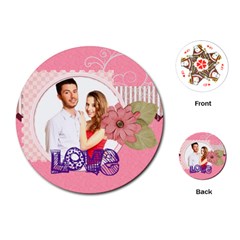 love - Playing Cards Single Design (Round)