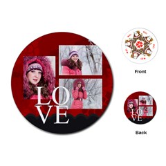 love - Playing Cards Single Design (Round)