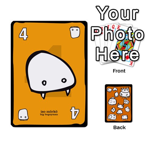 Monsters Deck A By Jim Chaney Front - Heart5
