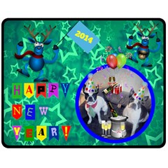 Happy New Year medium blanket 2 - Fleece Blanket (Medium) Happy New Year medium blanket 2 - Fleece Blanket (Medium)