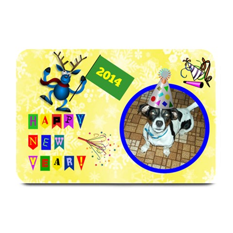 Happy New Year Place Mat By Joy Johns 18 x12  Plate Mat
