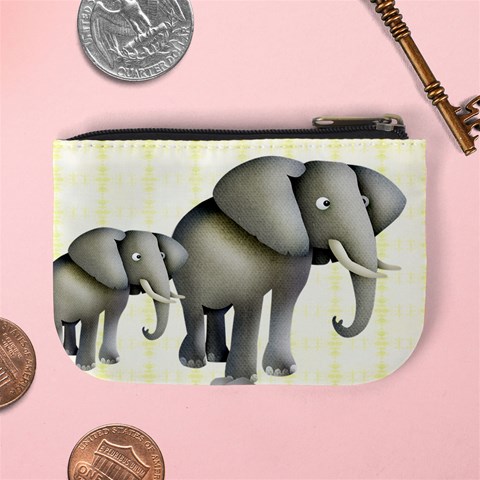 Elephant Mini Coin Purse By Catvinnat Back