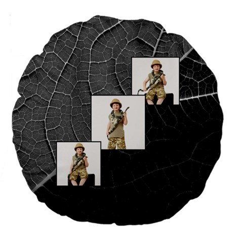 Jungle Fever Monochrome Round Cushion By Catvinnat Front