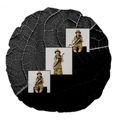 Jungle Fever Monochrome Round Cushion - Large 18 Premium Round Cushion Jungle Fever Monochrome Round Cushion - Large 18 Premium Round Cushion