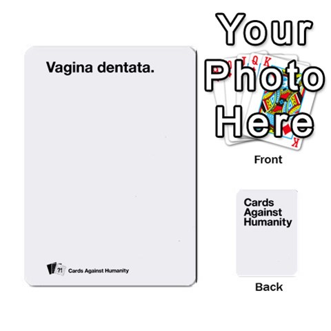 Queen Cah White Cards 6 By Steven Front - SpadeQ