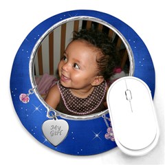 my girl mousepad - Round Mousepad