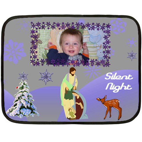 Silent Night Mini Blanket By Joy Johns 35 x27  Blanket