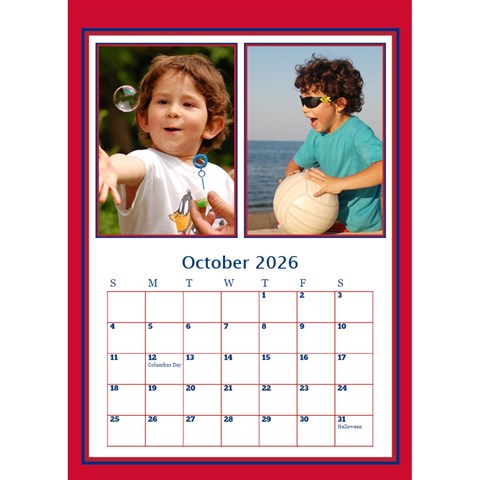 A Picture Desktop Calendar By Deborah Oct 2026