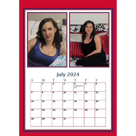 A Picture Desktop Calendar By Deborah Jul 2024