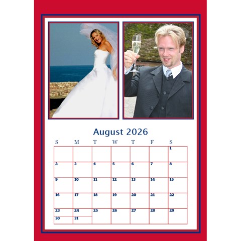 A Picture Desktop Calendar By Deborah Aug 2026