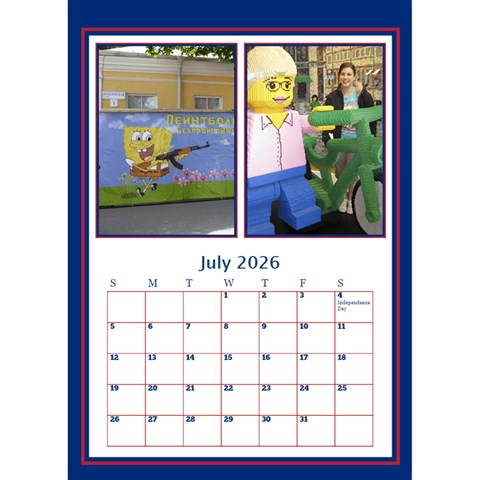 My Picture Desktop Calendar By Deborah Jul 2026