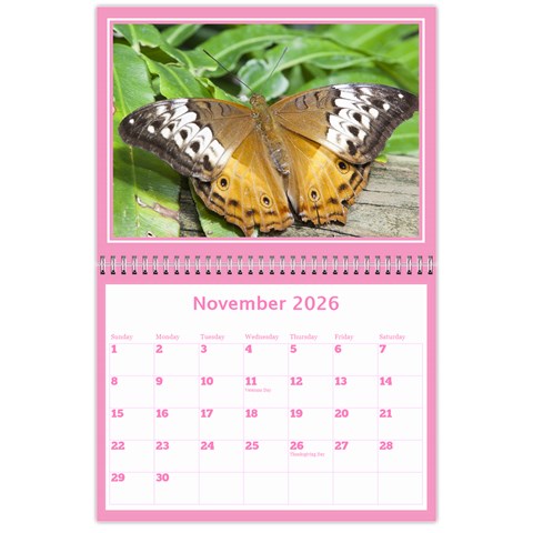 Pink Princess Wall Calendar 11x8 5 By Deborah Nov 2026