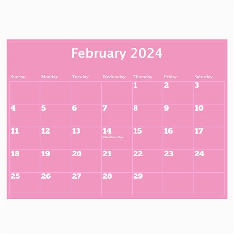 Pink Princess Wall Calendar 11x8 5 By Deborah Apr 2024