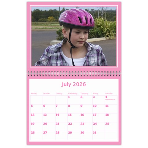Pink Princess Wall Calendar 11x8 5 By Deborah Jul 2026