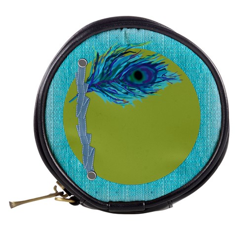Peacock Feather Makeup Bag By Zornitza Back