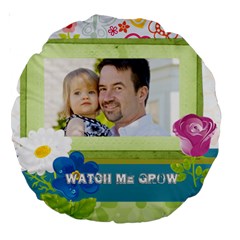 kids, father, family, fun - Large 18  Premium Round Cushion 