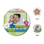 kids, father, family, fun - Playing Cards Single Design (Round)