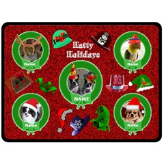 Hatty Holidays large blanket 3 - Fleece Blanket (Large) Hatty Holidays large blanket 3 - Fleece Blanket (Large)
