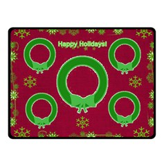 Happy Holidays small blanket - Fleece Blanket (Small) Happy Holidays small blanket - Fleece Blanket (Small)