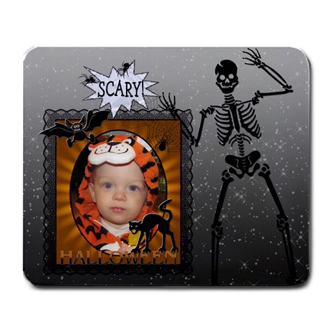 Scary Halloween Large Mousepad By Lil Front
