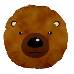 bear - Large 18  Premium Round Cushion 