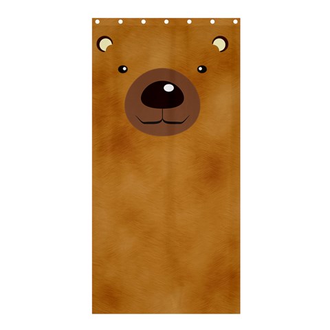 Bear By Divad Brown Curtain(36 X72 ) - 33.26 x66.24  Curtain(36 X72 )
