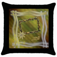 Floral love gold throw pillow case (5 styles) - Throw Pillow Case (Black) Floral love gold throw pillow case (5 styles) - Throw Pillow Case (Black)