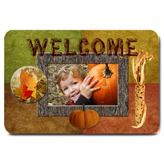 autumn welcome - Large Doormat