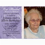 100th birthday - 5  x 7  Photo Cards