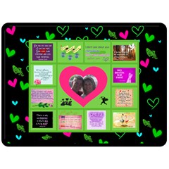 love quotes large blanket - Fleece Blanket (Large)