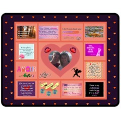 love quotes medium blanket 2 - Fleece Blanket (Medium)