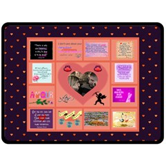 love quotes large blanket (4 styles) - Fleece Blanket (Large) love quotes large blanket (4 styles) - Fleece Blanket (Large)