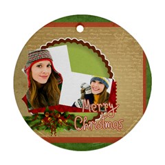 merry christmas - Ornament (Round)