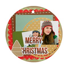 merry christmas - Ornament (Round)