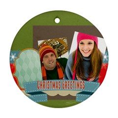 merry christmas - Ornament (Round)