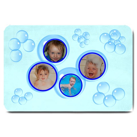 Bubbles Bath Mat, Large By Joy Johns 30 x20  Door Mat
