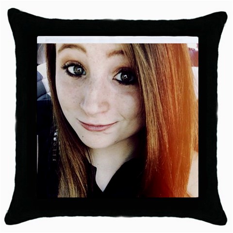 Mallory Black Pillow By Cindy Front