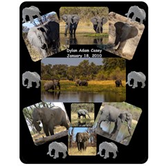 Elephant BLanket - Fleece Blanket (Medium)