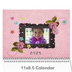 Wall Calendar 11 x 8.5  - pink Sweet Life - Wall Calendar 11  x 8.5  (12-Months)