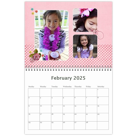 Wall Calendar 11 X 8 5 Feb 2025