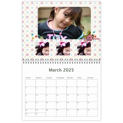 Wall Calendar 11 X 8 5 Mar 2025