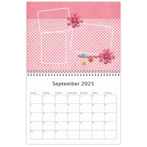 Wall Calendar 11 X 8 5 Sep 2025